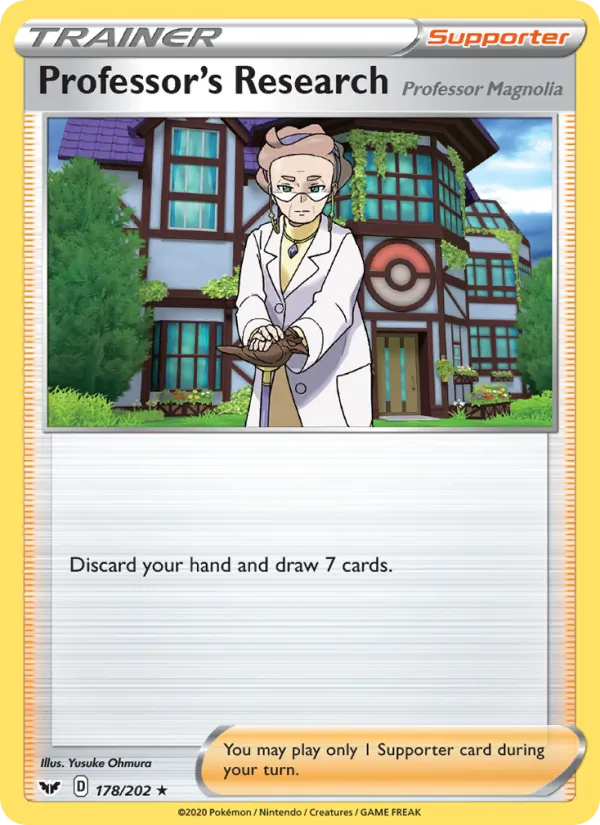 Professor's Research (Professor Magnolia) #178 – Sword & Shield card