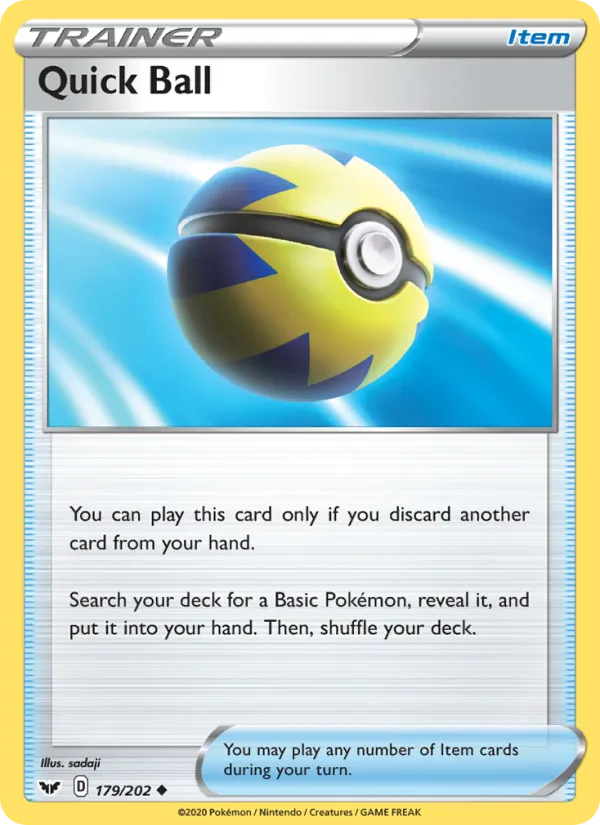 Quick Ball #179 – Sword & Shield card