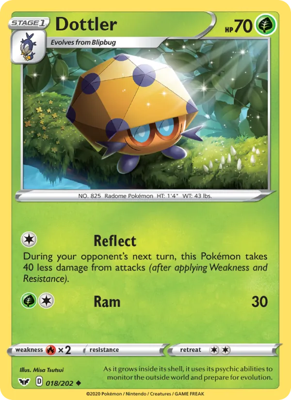 Dottler #18 – Sword & Shield card