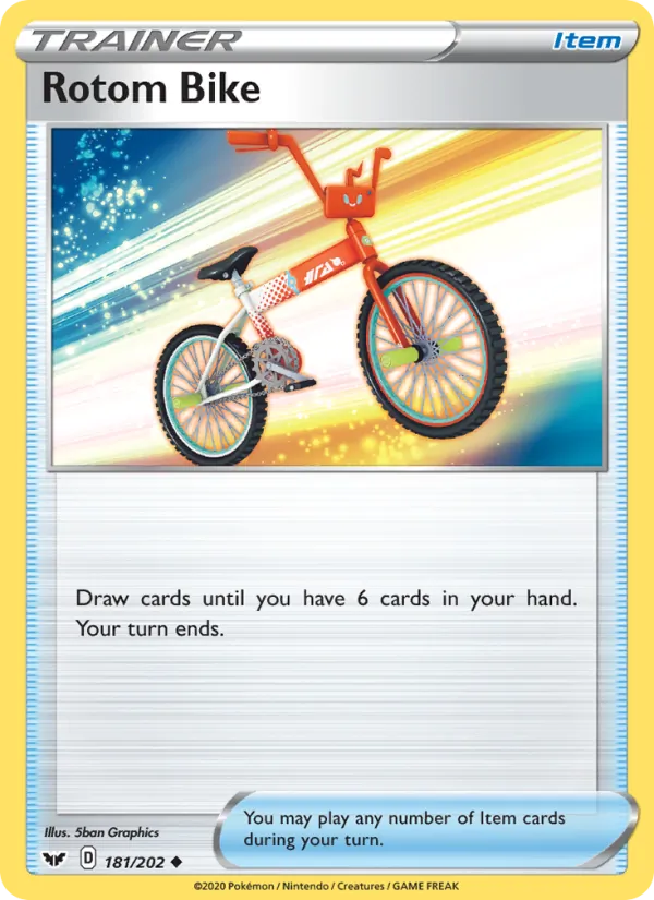 Rotom Bike #181 – Sword & Shield card