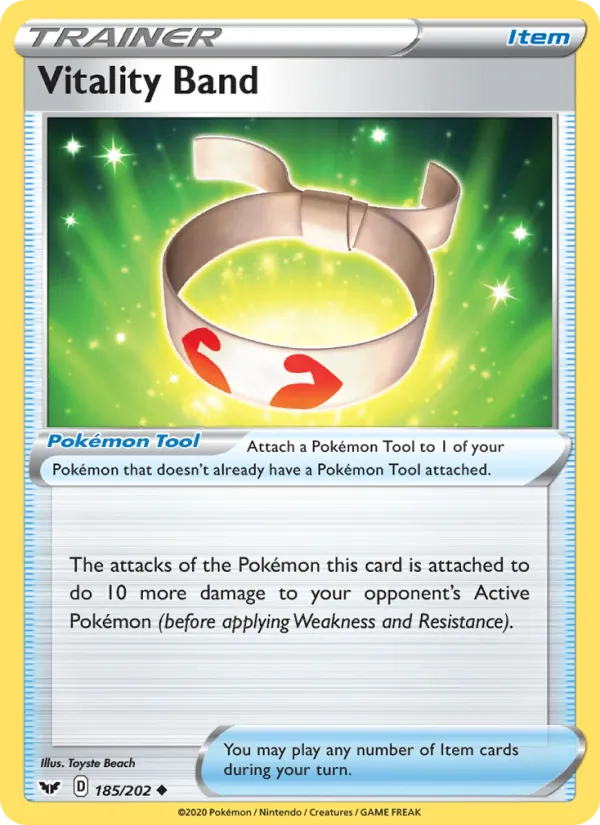 Vitality Band #185 – Sword & Shield card