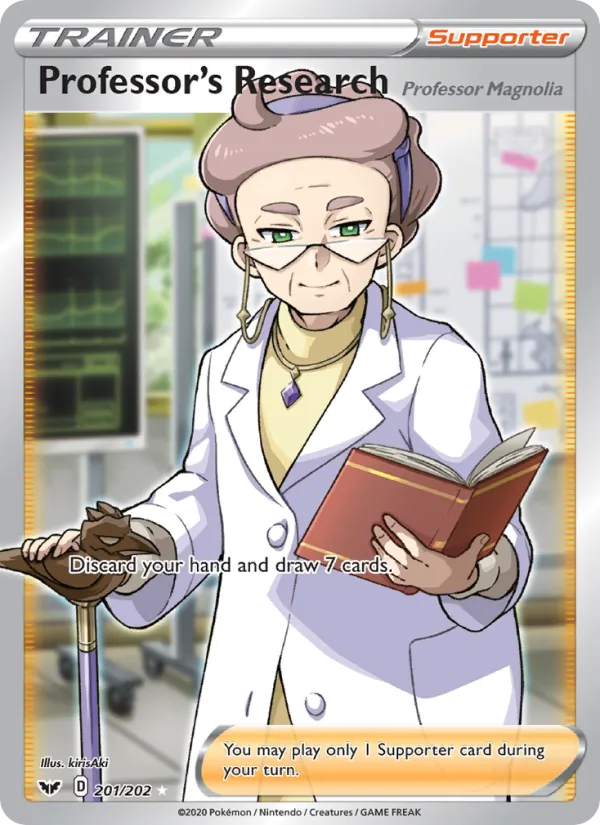 Professor's Research (Professor Magnolia) #201 – Sword & Shield card
