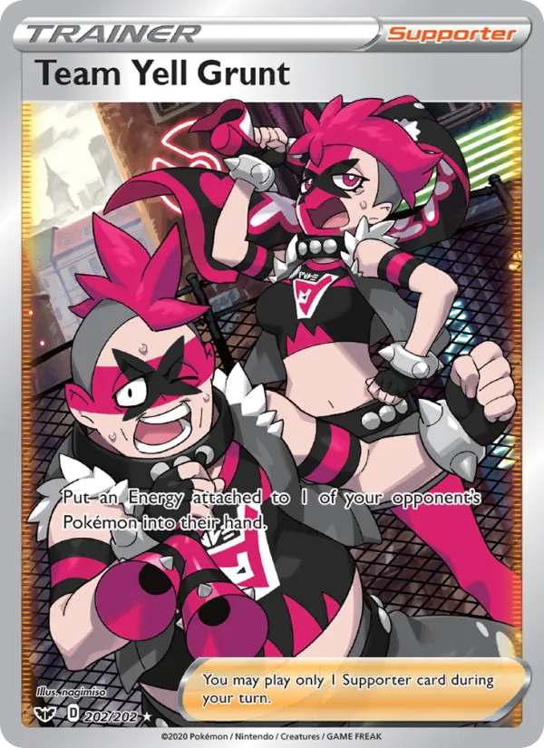 Team Yell Grunt #202 – Sword & Shield card
