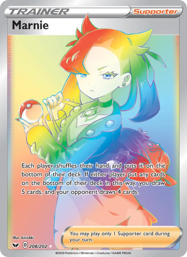 Marnie #208 – Sword & Shield card