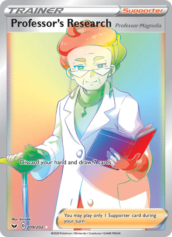 Professor's Research (Professor Magnolia) #209 – Sword & Shield card