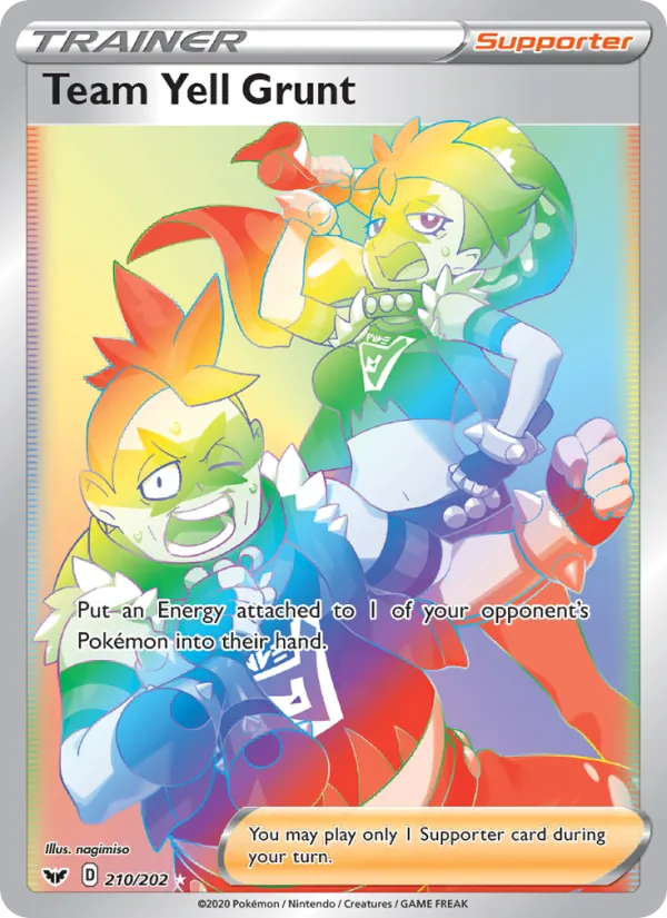 Team Yell Grunt #210 – Sword & Shield card
