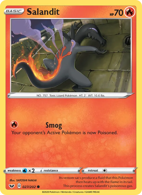 Salandit #27 – Sword & Shield card
