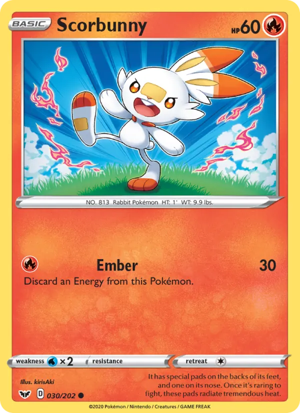 Scorbunny #30 – Sword & Shield card