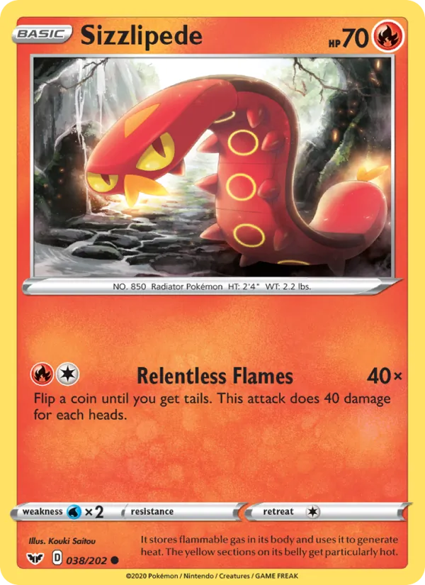 Sizzlipede #38 – Sword & Shield card