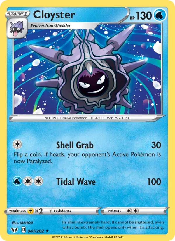 Cloyster #41 – Sword & Shield card
