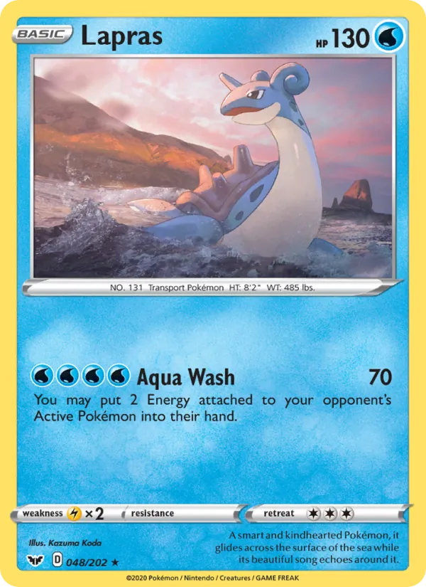 Lapras #48 – Sword & Shield card
