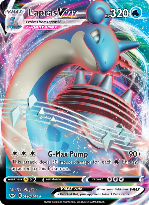 Lapras VMAX #50 – Sword & Shield card