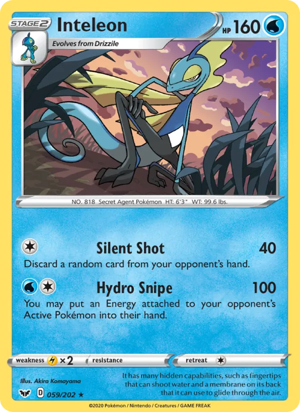 Inteleon #59 – Sword & Shield card