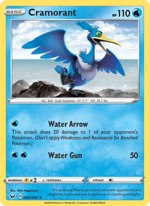 Cramorant #62 – Sword & Shield card