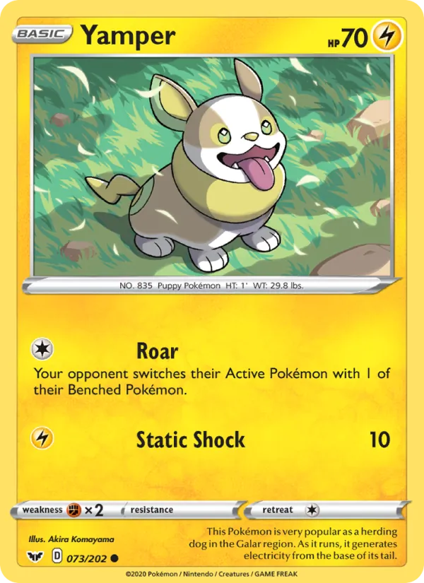 Yamper #73 – Sword & Shield card