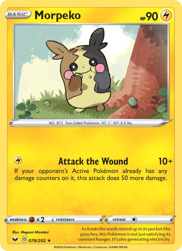 Morpeko #78 – Sword & Shield card