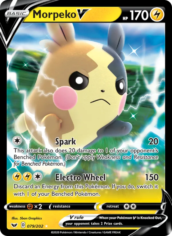 Morpeko V #79 – Sword & Shield card