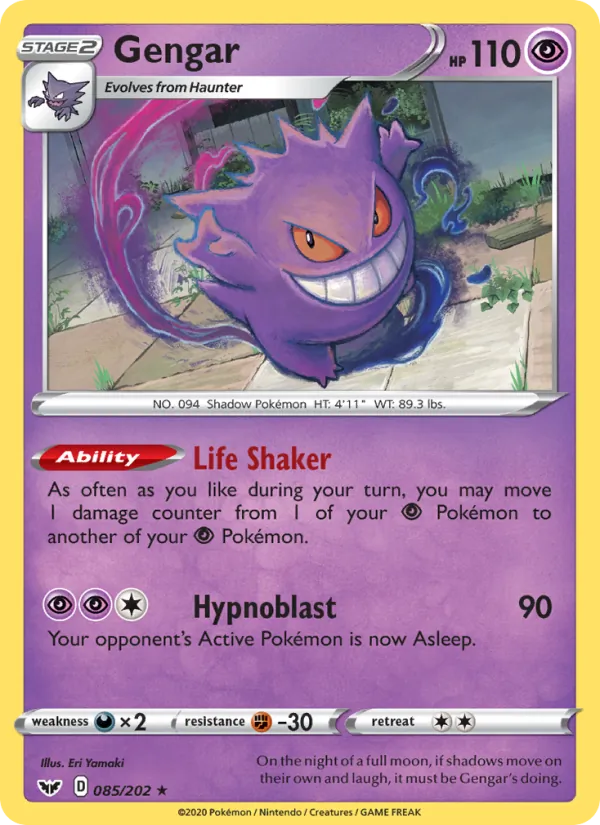 Gengar #85 – Sword & Shield card