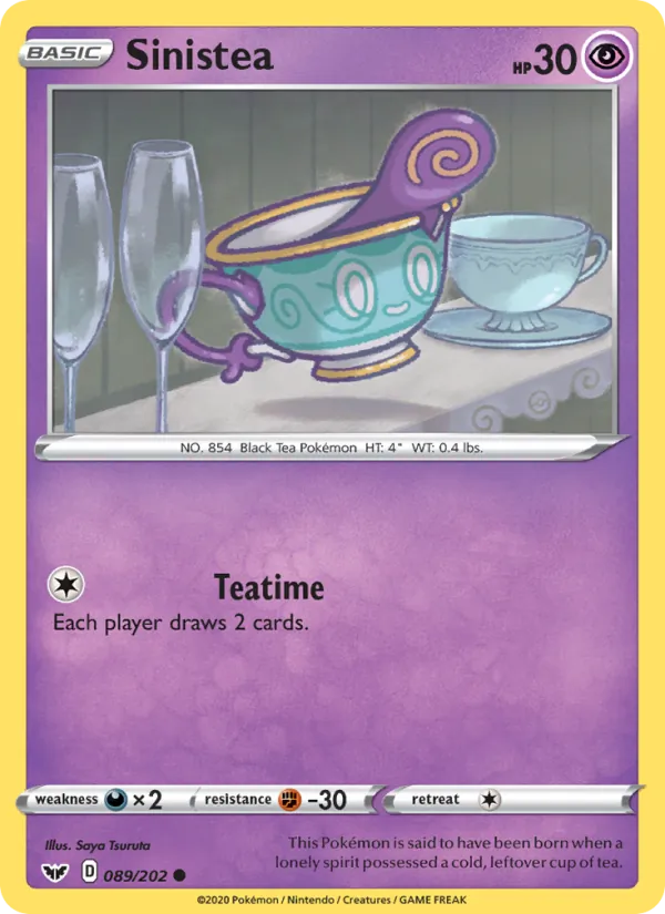 Sinistea #89 – Sword & Shield card