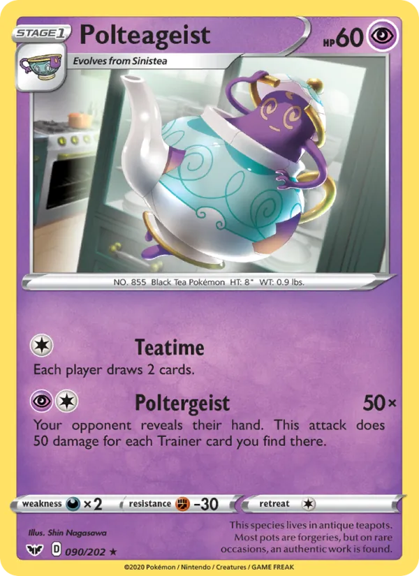 Polteageist #90 – Sword & Shield card
