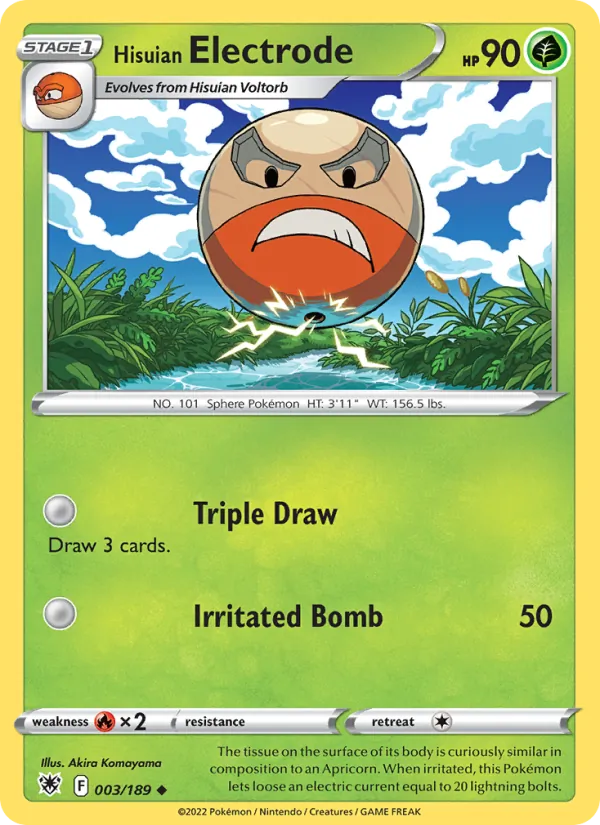 Hisuian Electrode #003 – Astral Radiance card