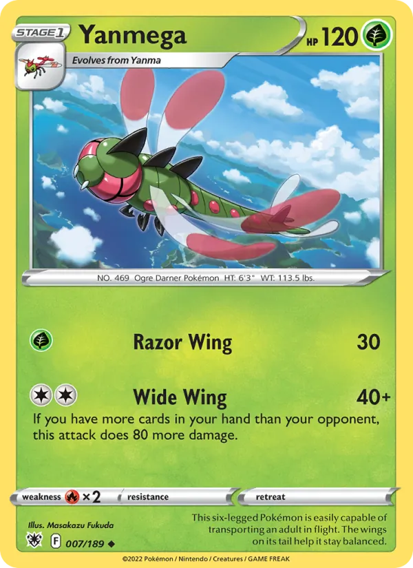 Yanmega #007 – Astral Radiance card