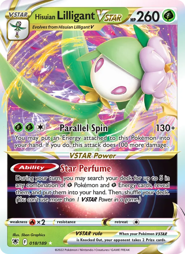Hisuian Lilligant VSTAR #018 – Astral Radiance card