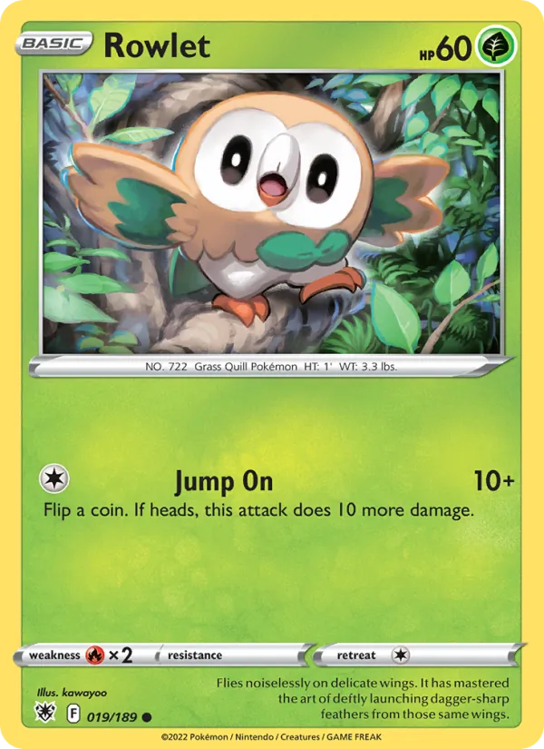 Rowlet #019 – Astral Radiance card