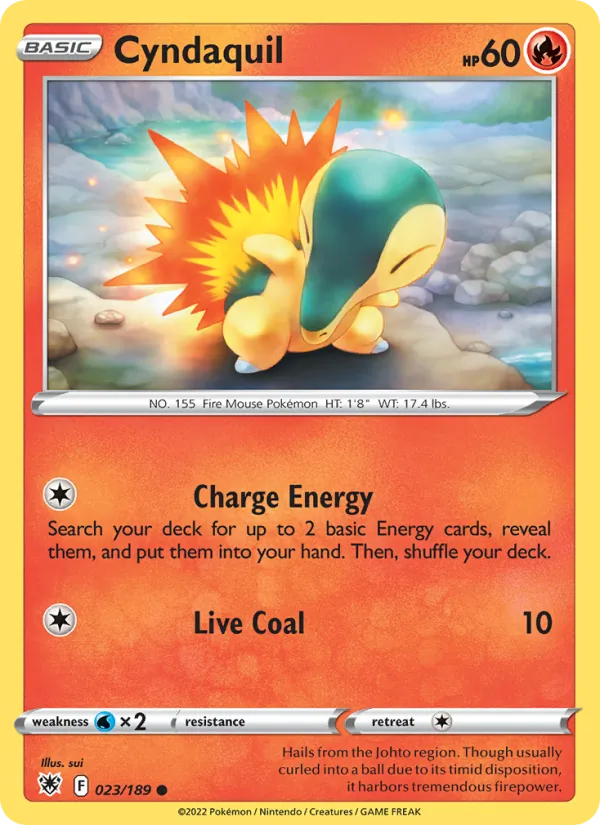Cyndaquil #023 – Astral Radiance card
