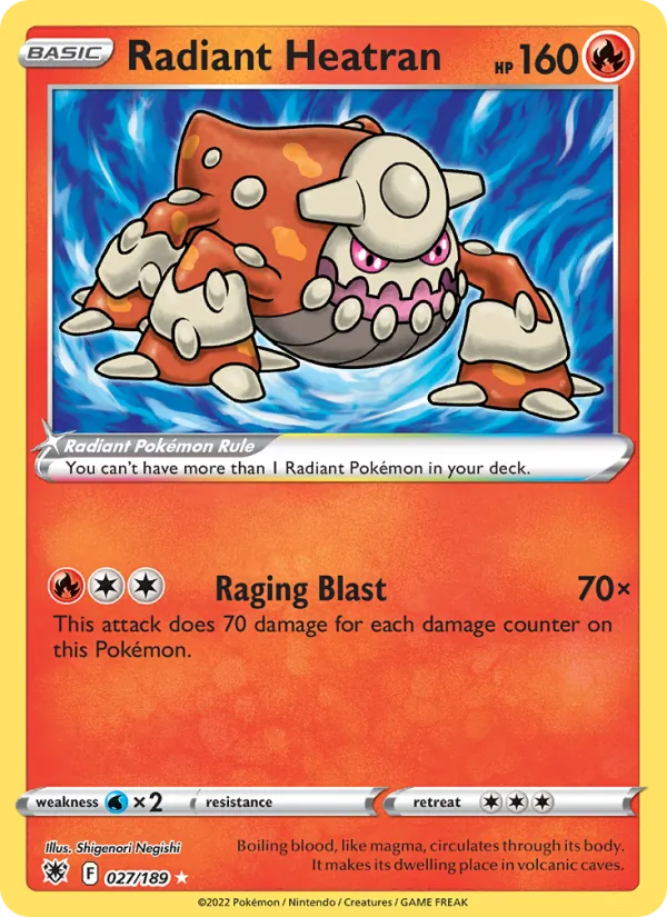 Radiant Heatran #027 – Astral Radiance card