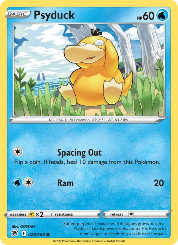 Psyduck #028 – Astral Radiance card
