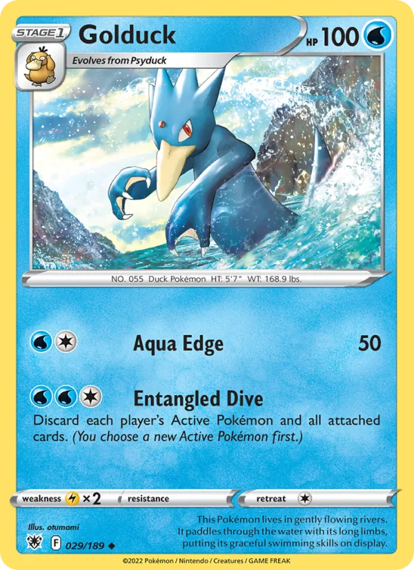 Golduck #029 – Astral Radiance card