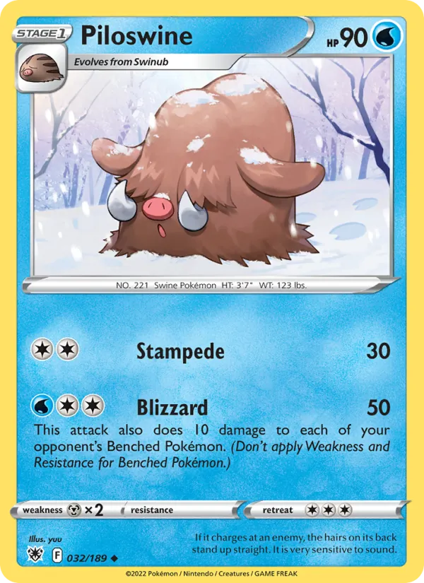 Piloswine #032 – Astral Radiance card