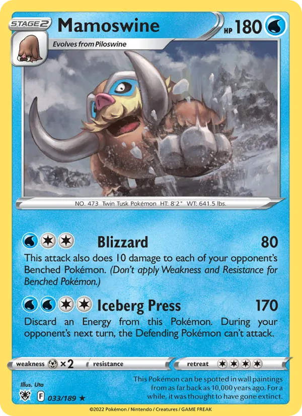 Mamoswine #033 – Astral Radiance card