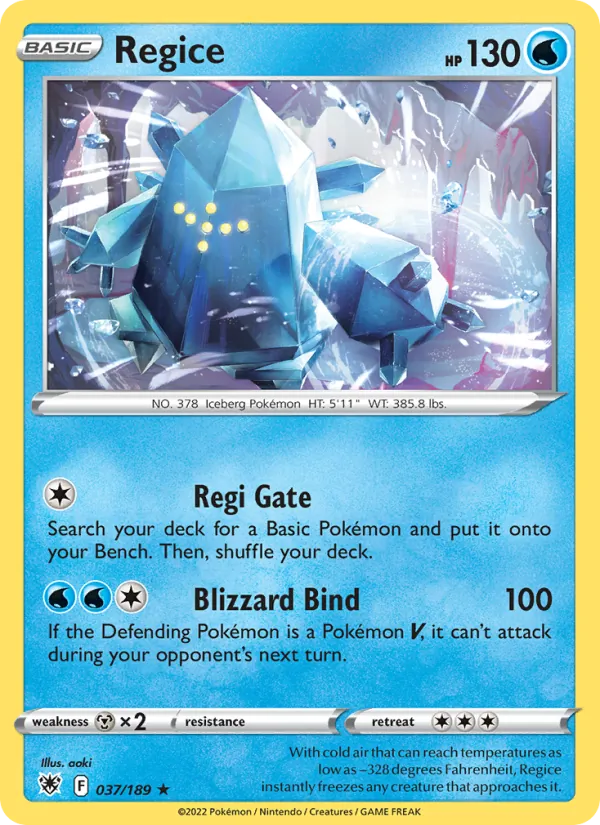 Regice #037 – Astral Radiance card