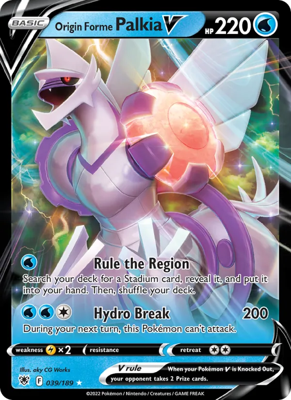 Origin Forme Palkia V #039 – Astral Radiance card