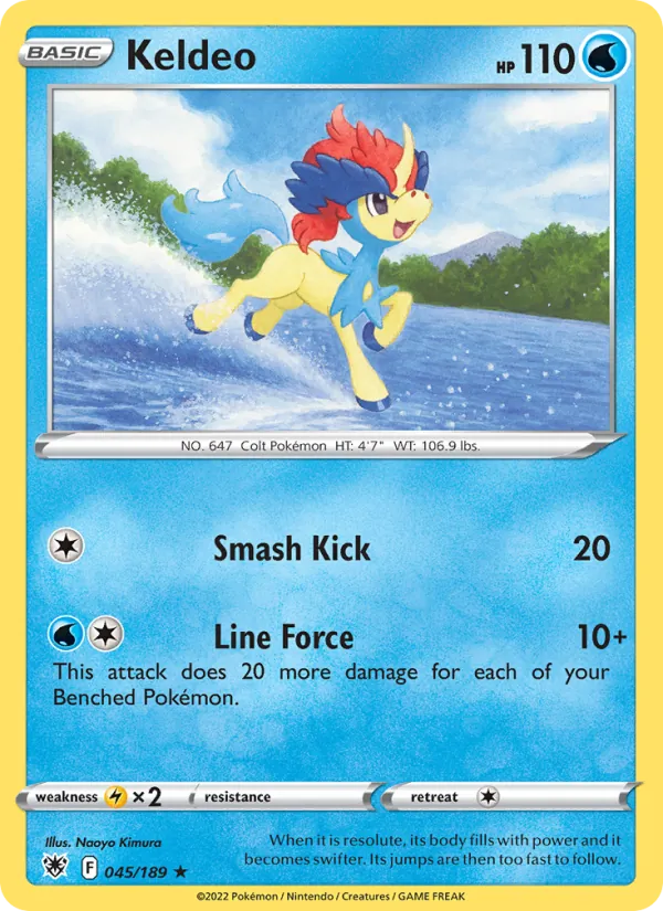 Keldeo #045 – Astral Radiance card
