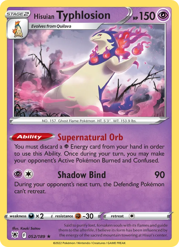 Hisuian Typhlosion #052 – Astral Radiance card