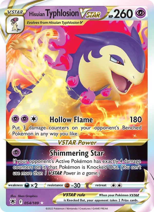 Hisuian Typhlosion VSTAR #054 – Astral Radiance card