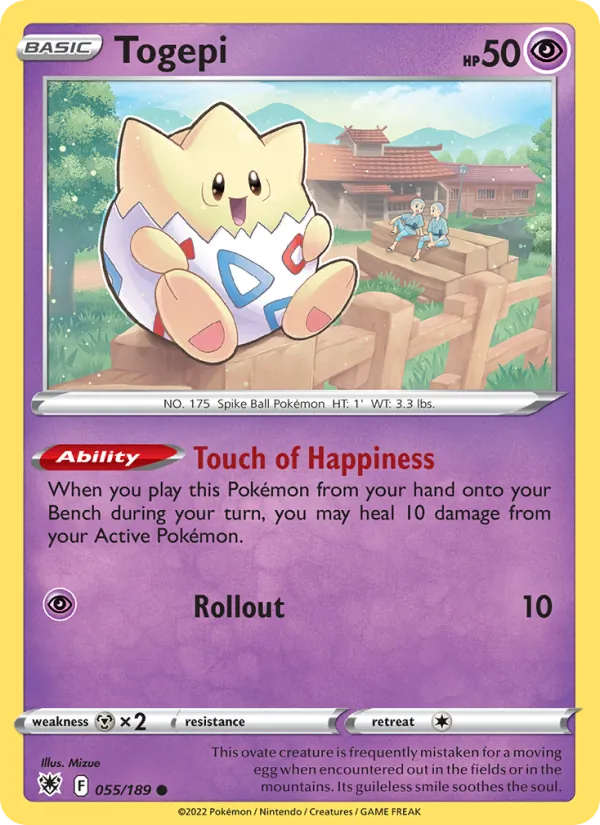 Togepi #055 – Astral Radiance card