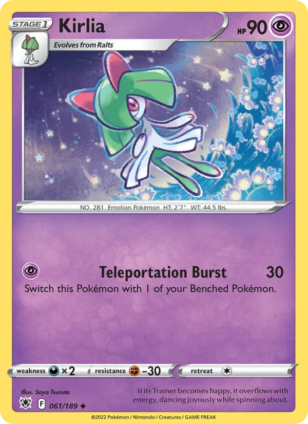 Kirlia #061 – Astral Radiance card