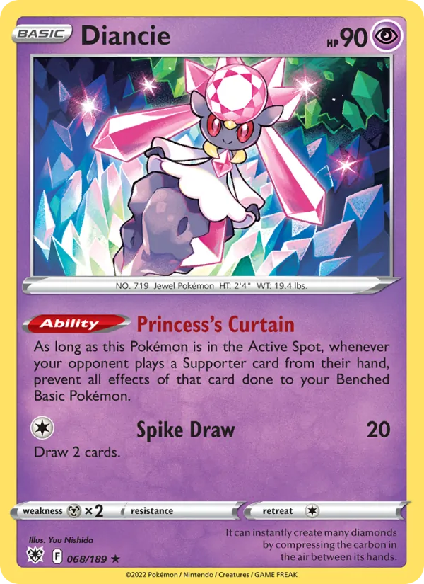 Diancie #068 – Astral Radiance card