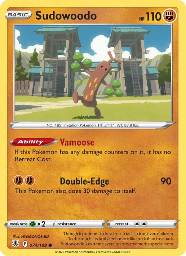 Sudowoodo #074 – Astral Radiance card