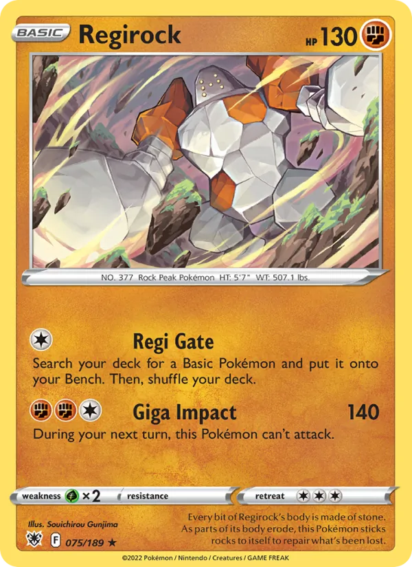 Regirock #075 – Astral Radiance card