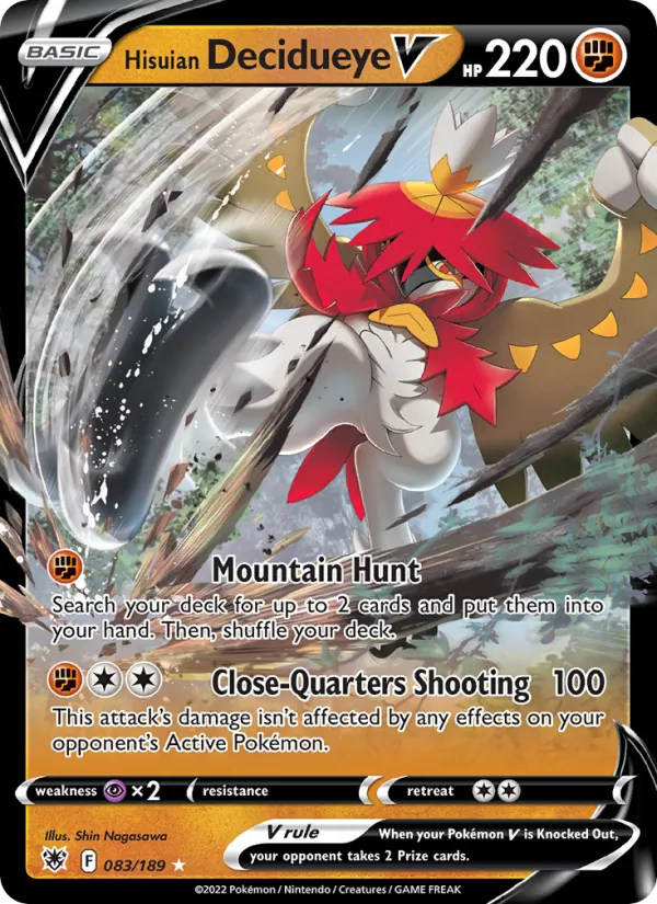 Hisuian Decidueye V #083 – Astral Radiance card