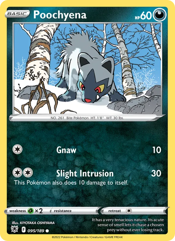 Poochyena #095 – Astral Radiance card