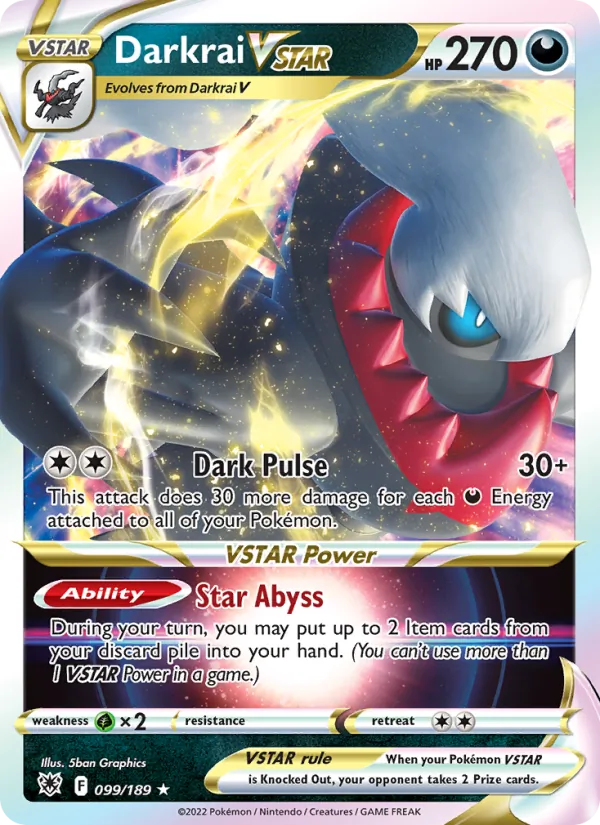 Darkrai VSTAR #099 – Astral Radiance card