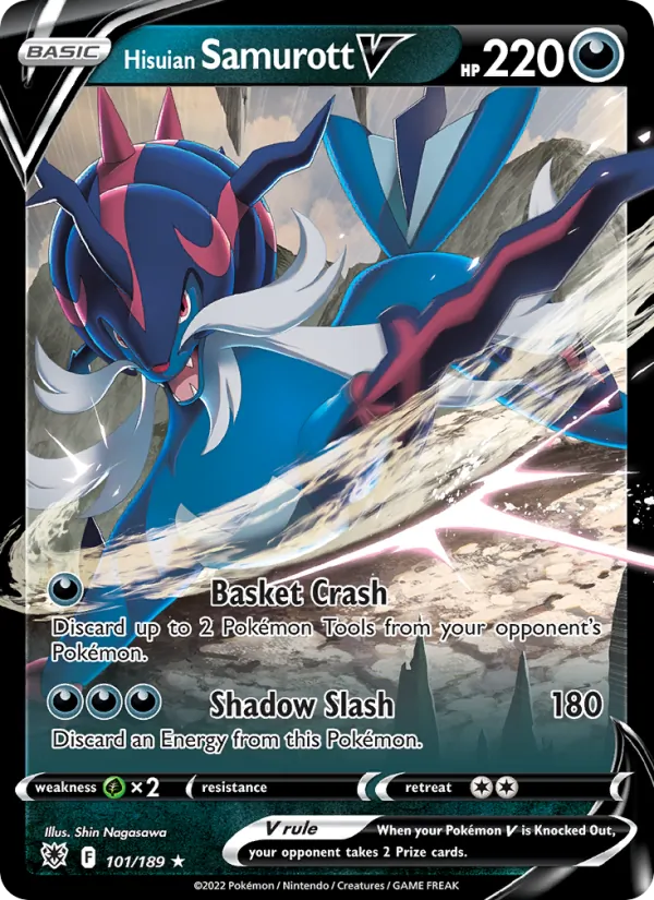 Hisuian Samurott V #101 – Astral Radiance card