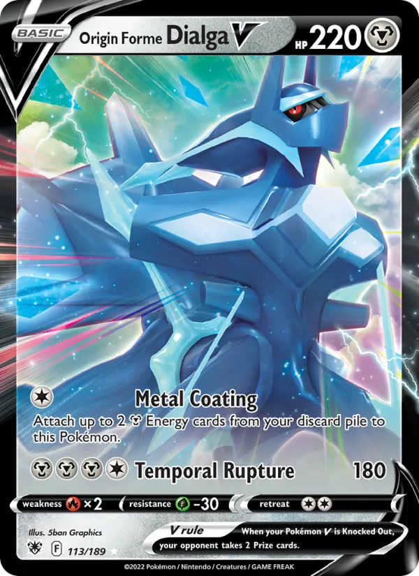 Origin Forme Dialga V #113 – Astral Radiance card