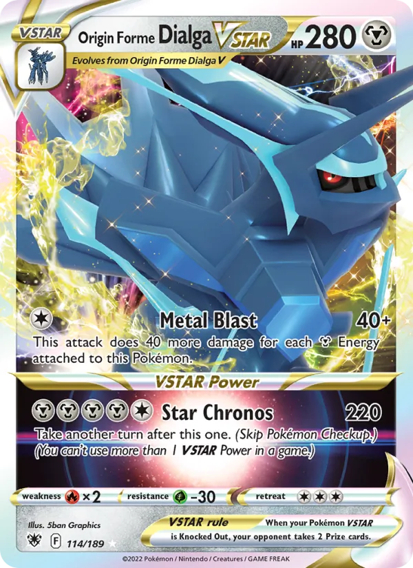 Origin Forme Dialga VSTAR #114 – Astral Radiance card